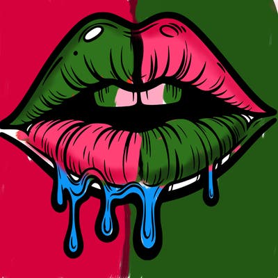 lips that look realistic and drip