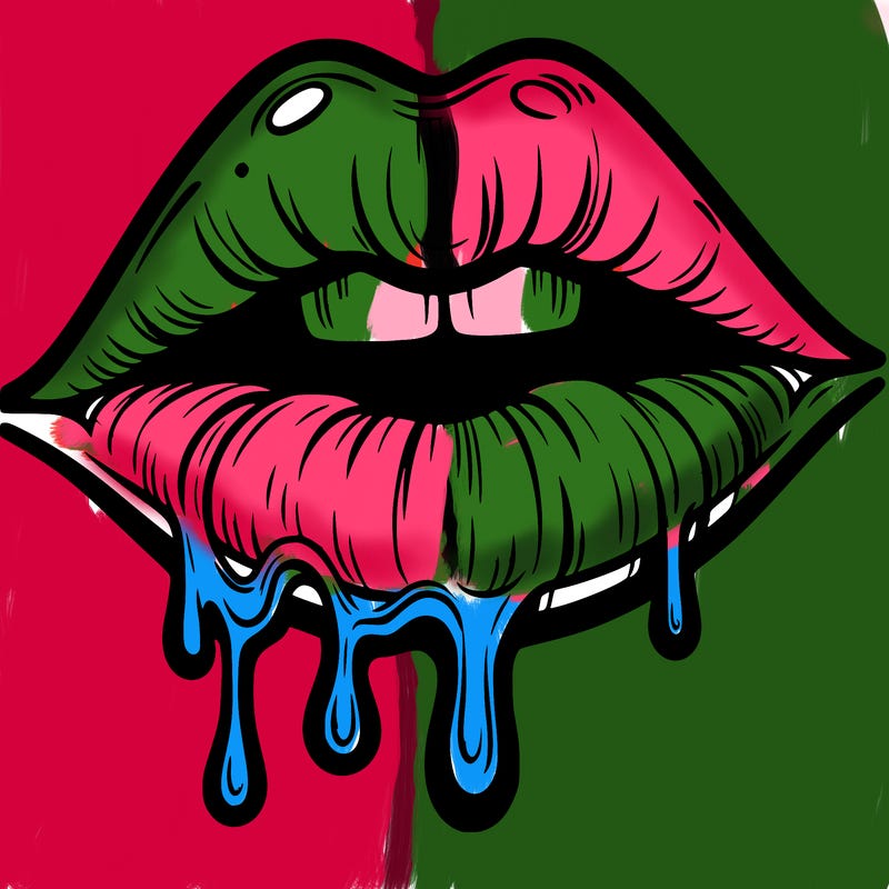 lips that look realistic and drip