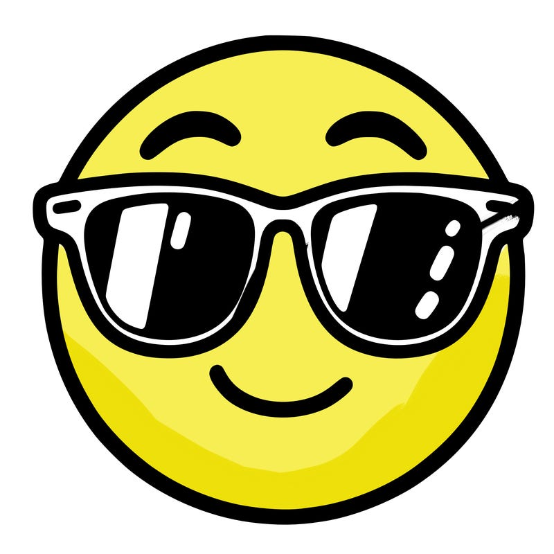 emoji with sunglasses