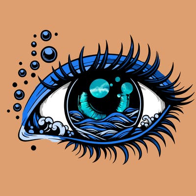 realistic ocean eyes