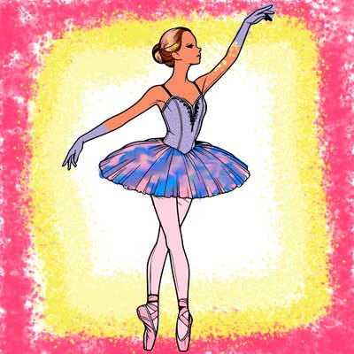 realistic ballerina