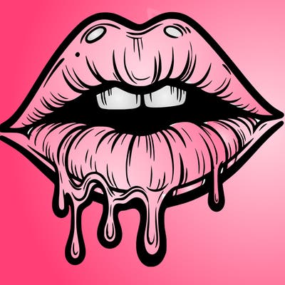 lips that look realistic and drip