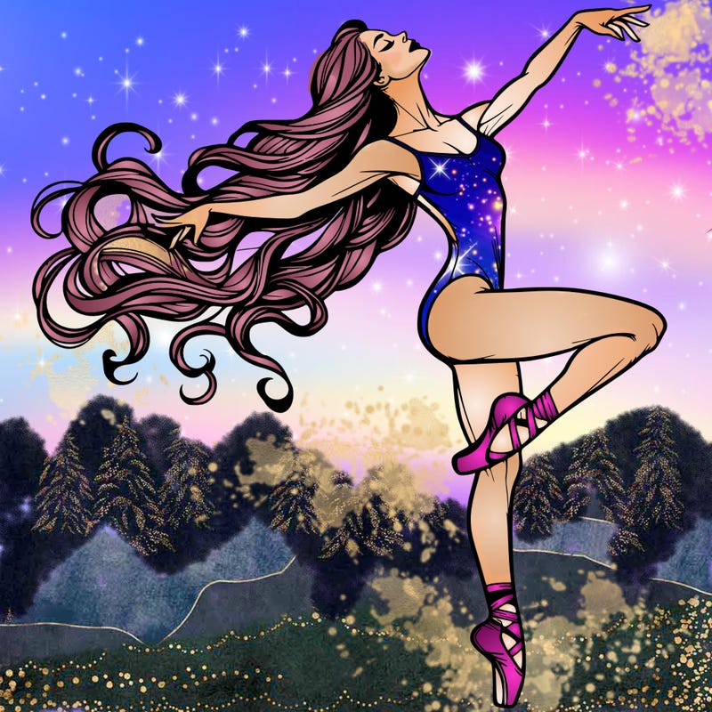 realistic woman dancer