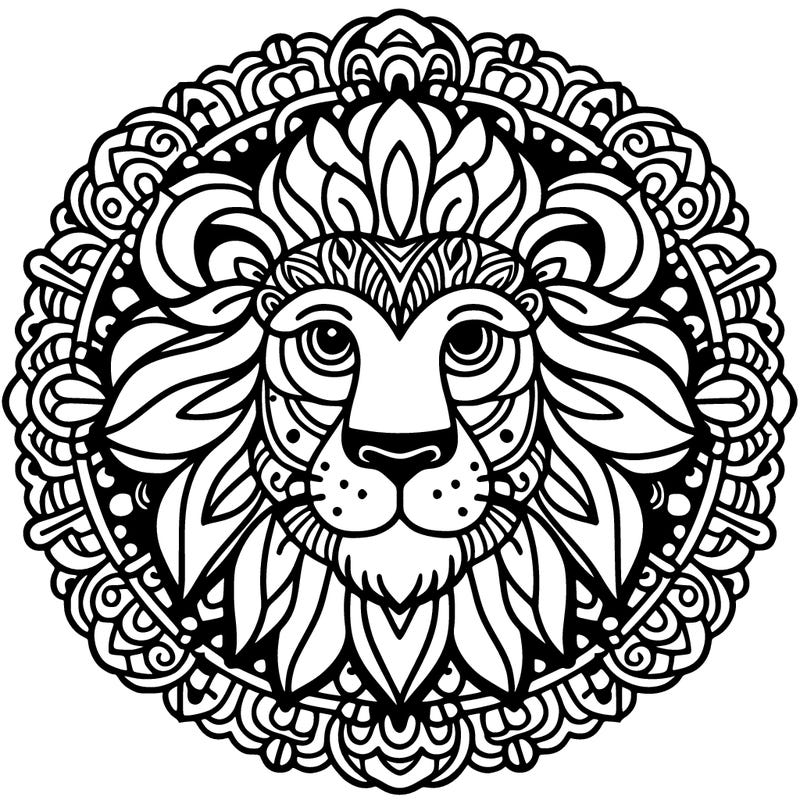 lion mandala