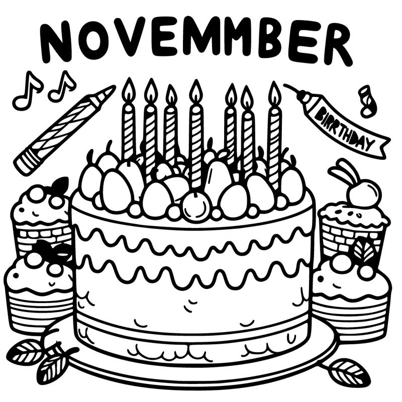 a november birthday cake