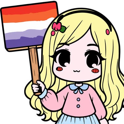 a girl holding a sign