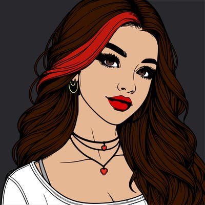 detailed realistic girl