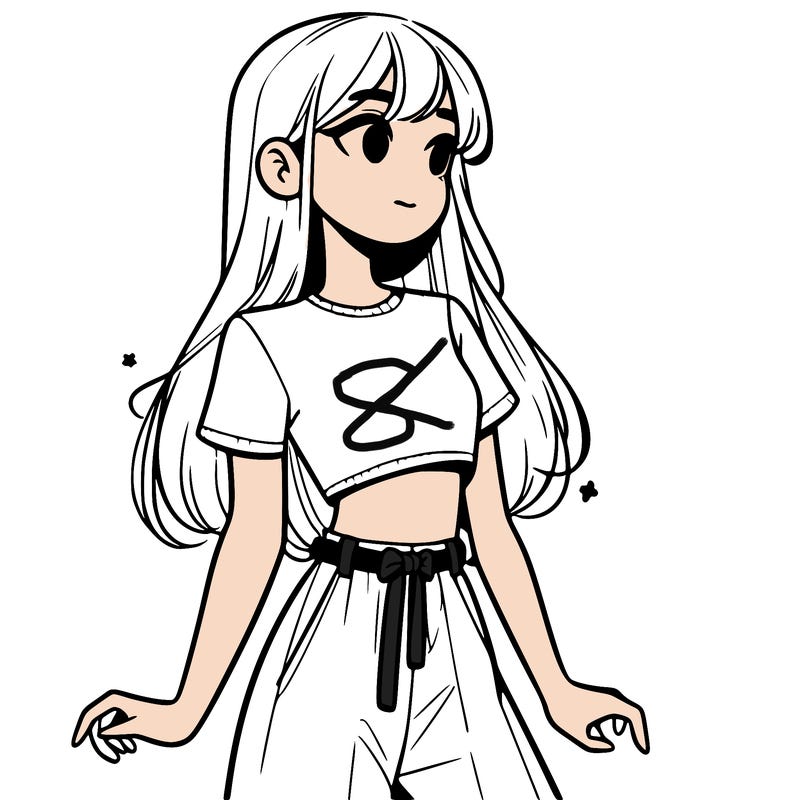 girl in a cute crop top