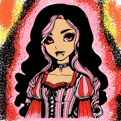 realistic vampire girl