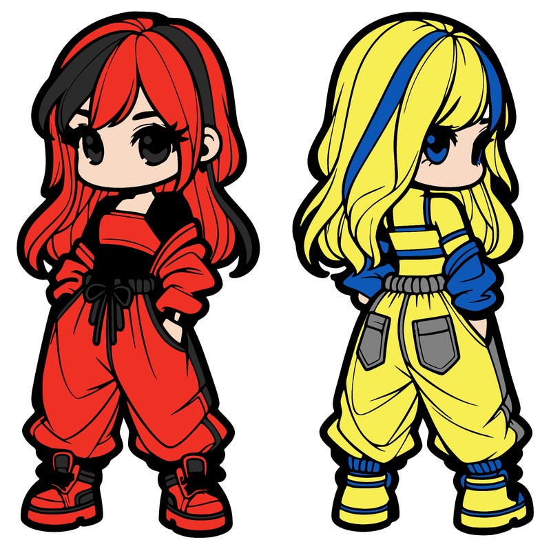 girl in crop top and baggy pants