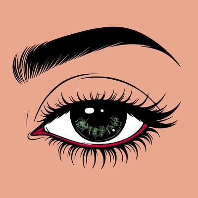 eye closed realistic