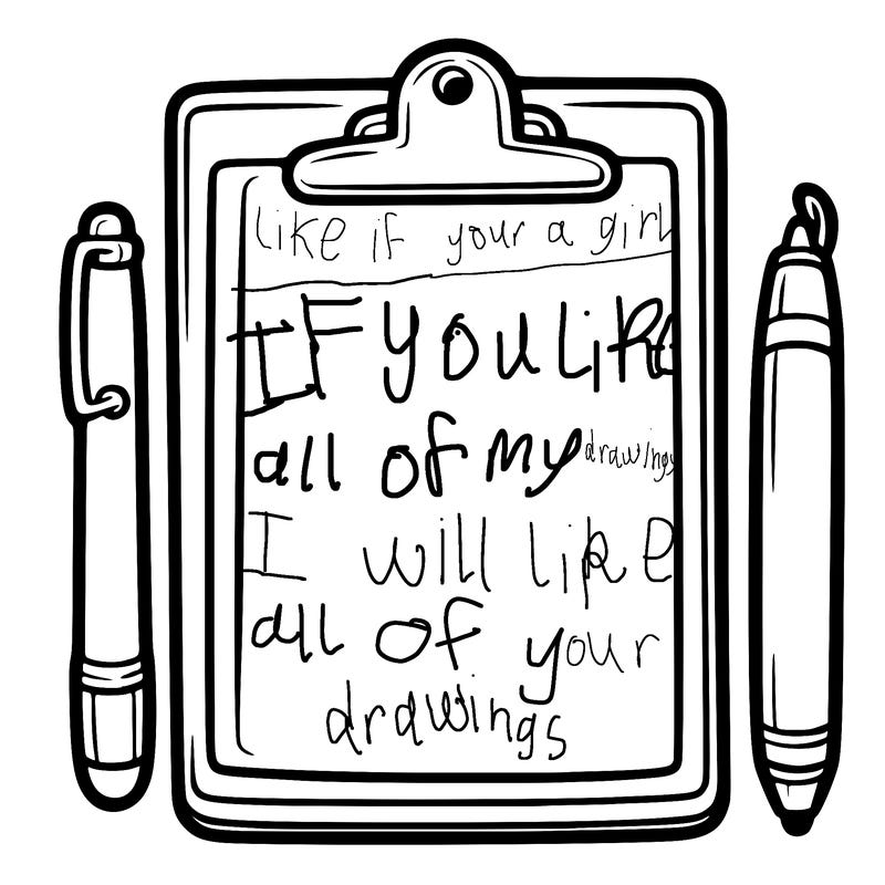 blank clip board with pen