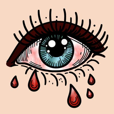 tears in an eye