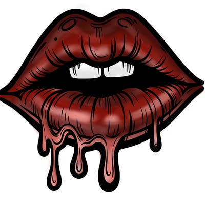 lips that look realistic and drip