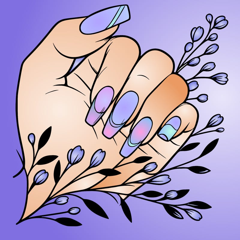 nails with french tip