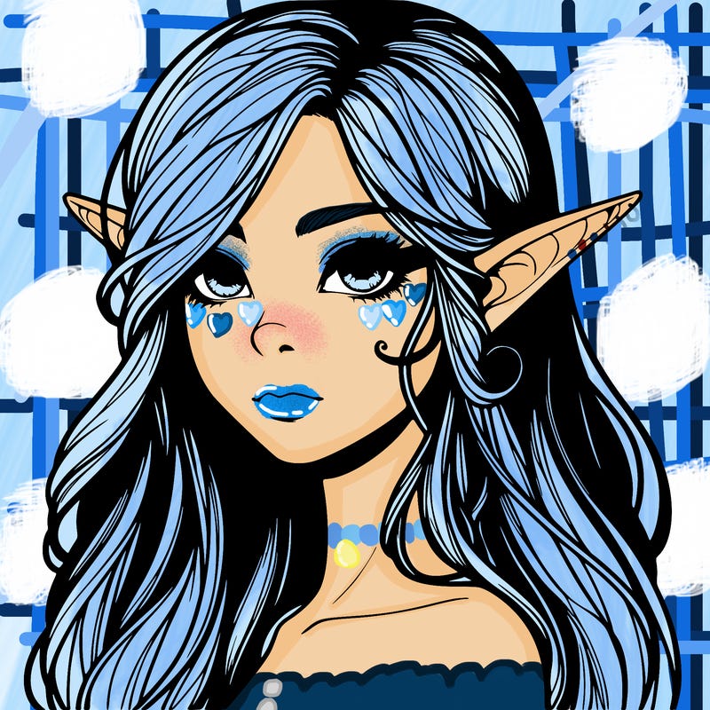 elf girl realistic dark fantasy