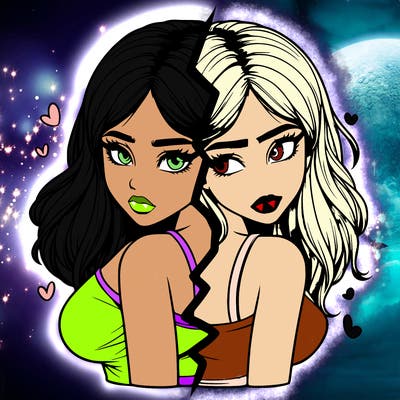 realistic girl split