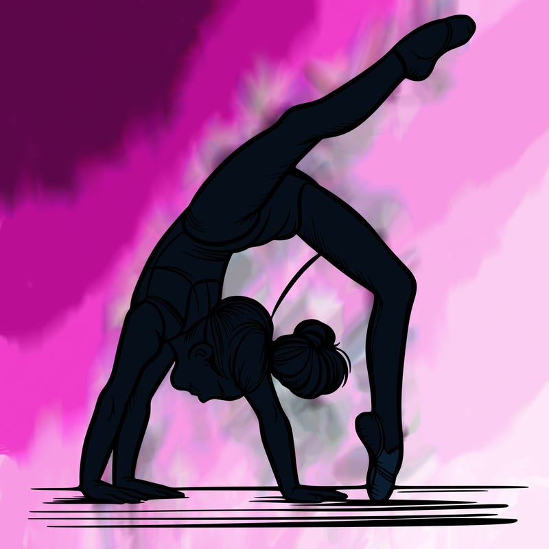girl doing gymnastics