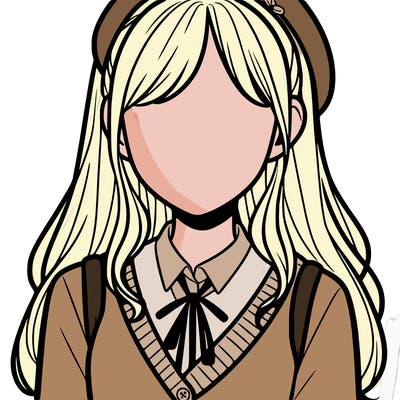 faceless preppy girl