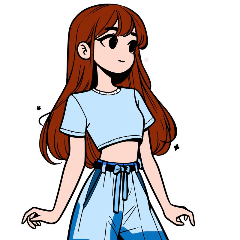 girl in a cute crop top