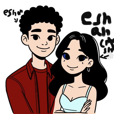 black woman and asian man couple