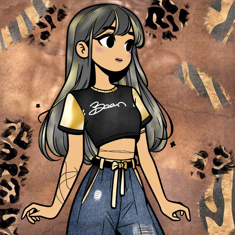 girl in a cute crop top