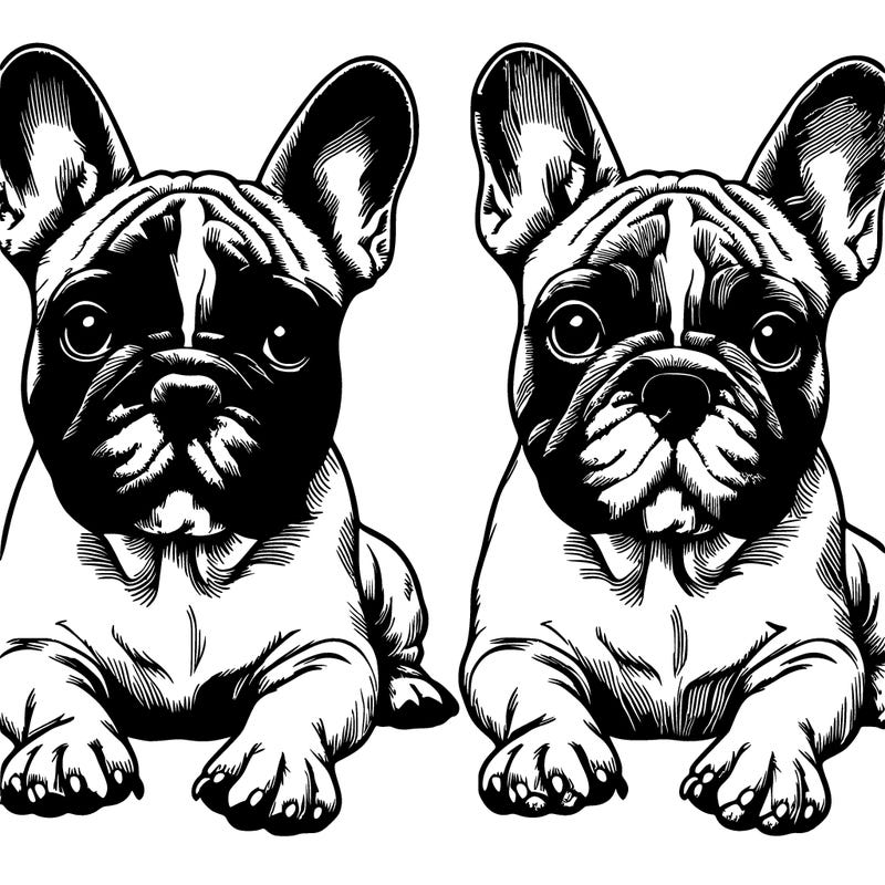 realistic french bulldog