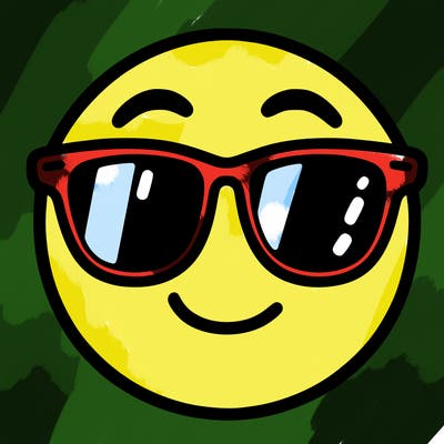 emoji with sunglasses