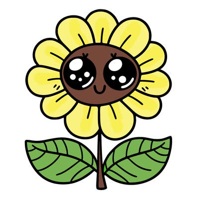 flower with eyes