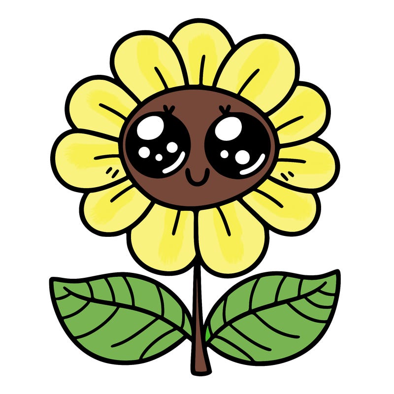 flower with eyes