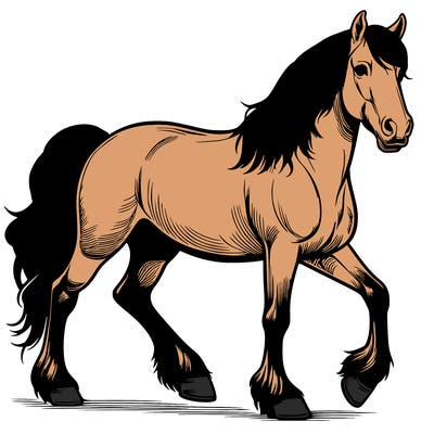realistic horse