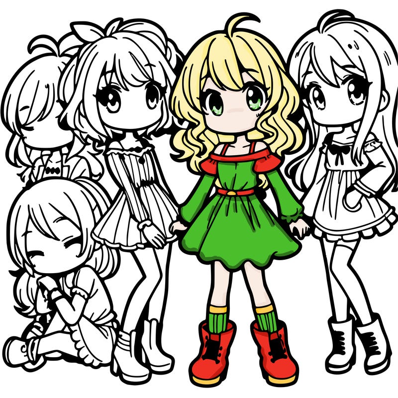 a group of cute girls
