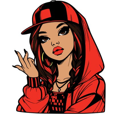 realistic hip hop girl