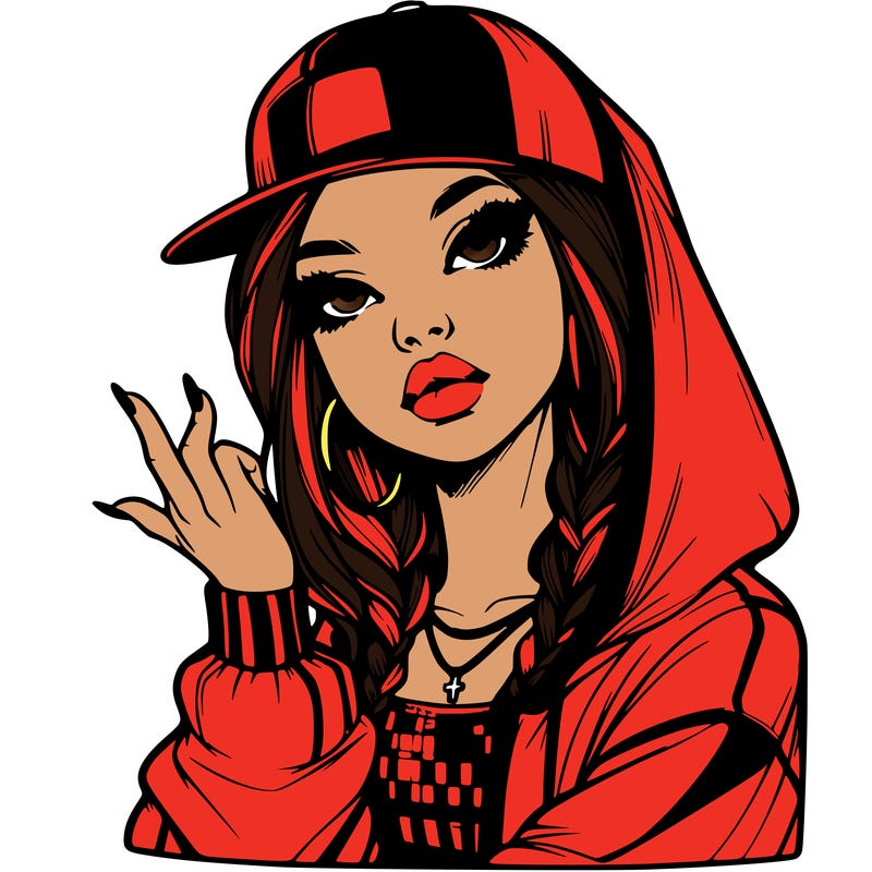 realistic hip hop girl