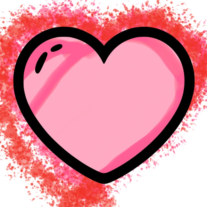 a blank heart