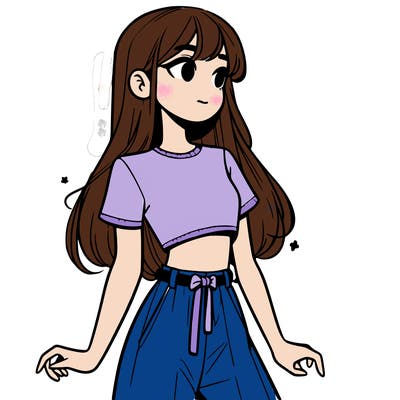 girl in a cute crop top