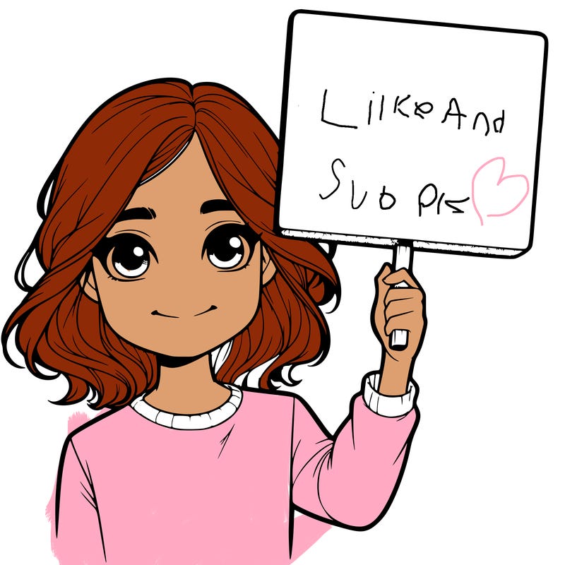 realistic girl holding up a sign