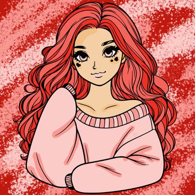 a beautiful girl in a big sweatshirt