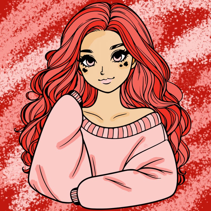 a beautiful girl in a big sweatshirt