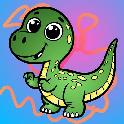 simple dinosaur