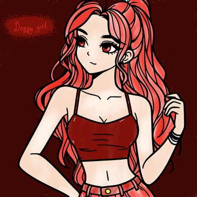 girl in crop top