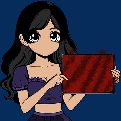 realistic pretty girl holding blank sign