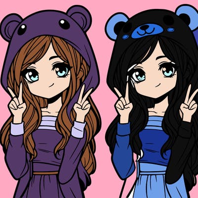 teen girl in animal costume