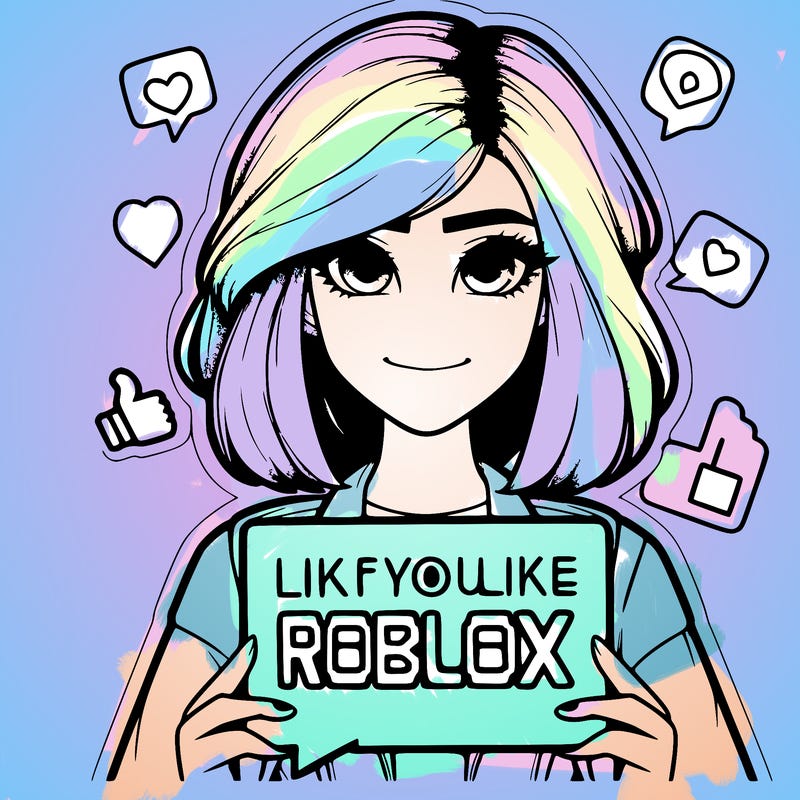 realistic girl saying like if you like roblox