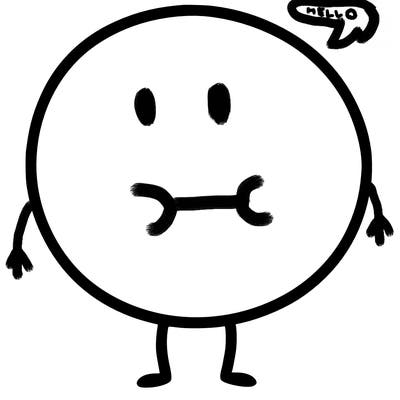 a plain circle with nothing else