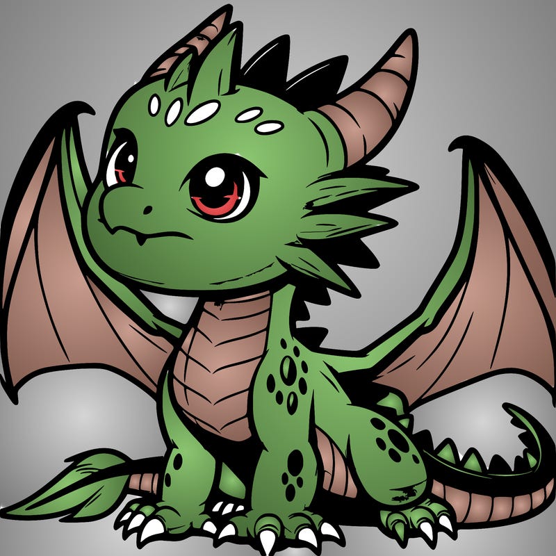 fierce baby night dragon