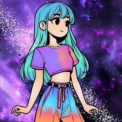 girl in a cute crop top