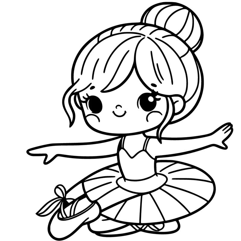 ballerina with a ballet slipper