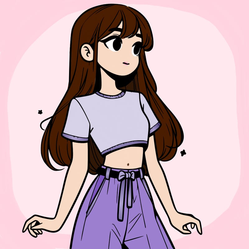 girl in a cute crop top