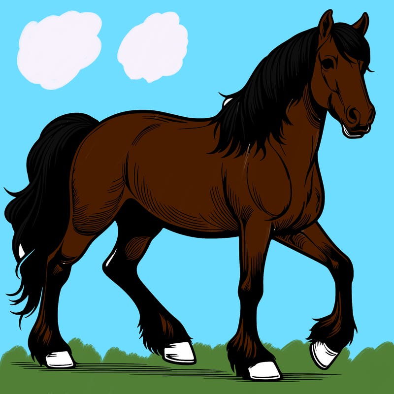 realistic horse